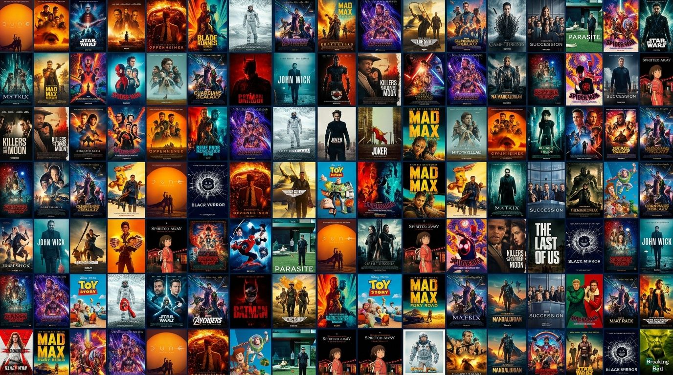 OTT Entertainment Movie Poster Collage